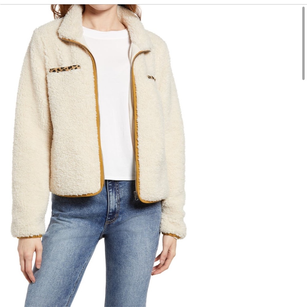 Thread & Supply Teddy Zip Up Jacket